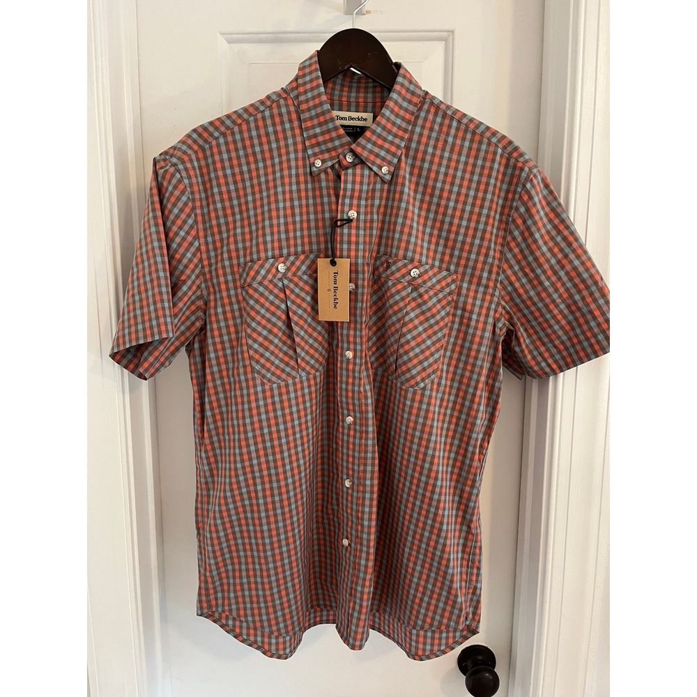 Tom Beckbe  Short Sleeve Button Down NWT‎